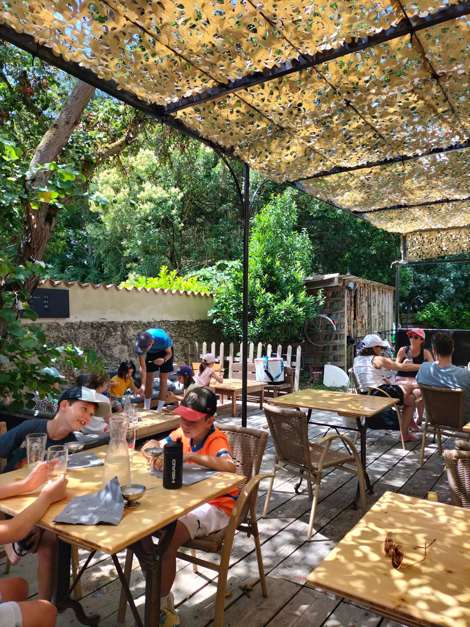 Terrace seating area